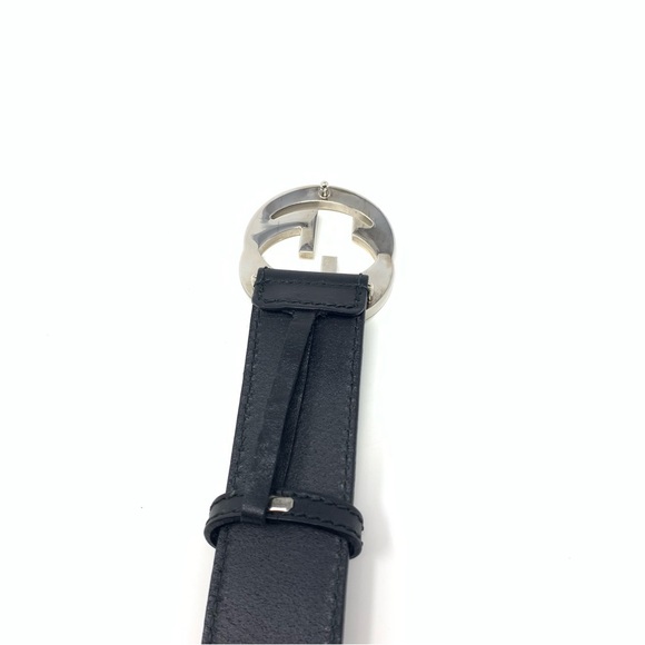 Gucci Interlocking G black leather belt size 95/38 - Picture 11 of 17
